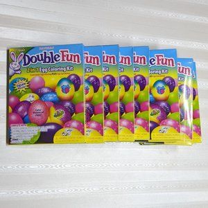 Double Fun 2 in 1 Egg Coloring Kit Bundle of 9 Boxes
